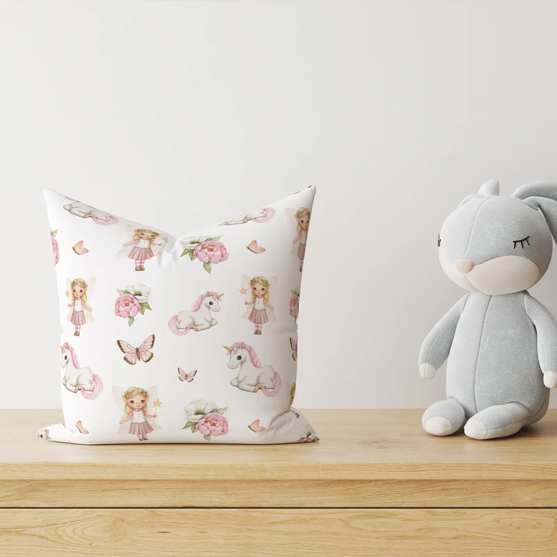 "Fee und Einhorn" Kinder Dekokissen