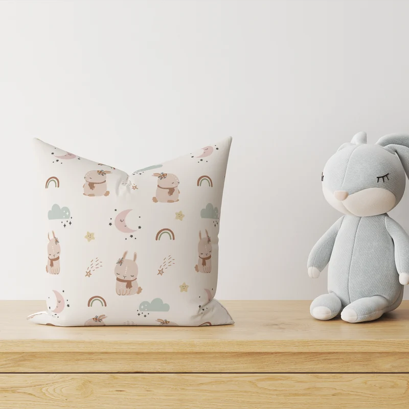"Nordic Bunny" Kinder Dekokissen