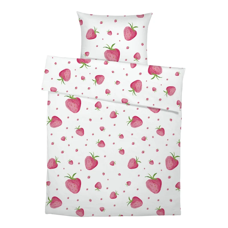 “Erdbeeren” Premium Kinderbettwäsche