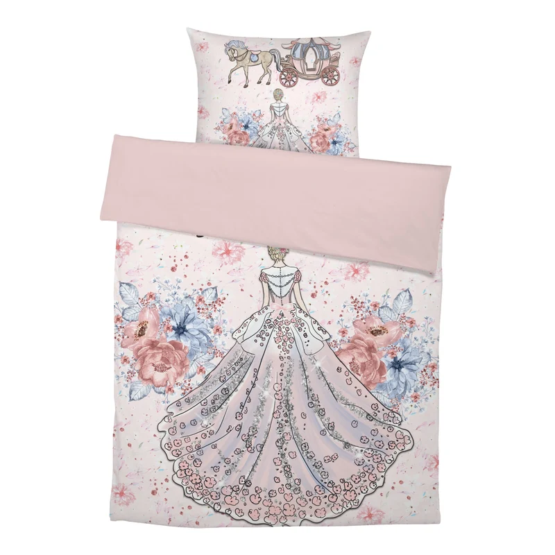 “Blumenprinzessin” Premium Kinderbettwäsche