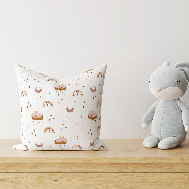 “Regenbogen Koala” Premium Kinder Dekokissen
