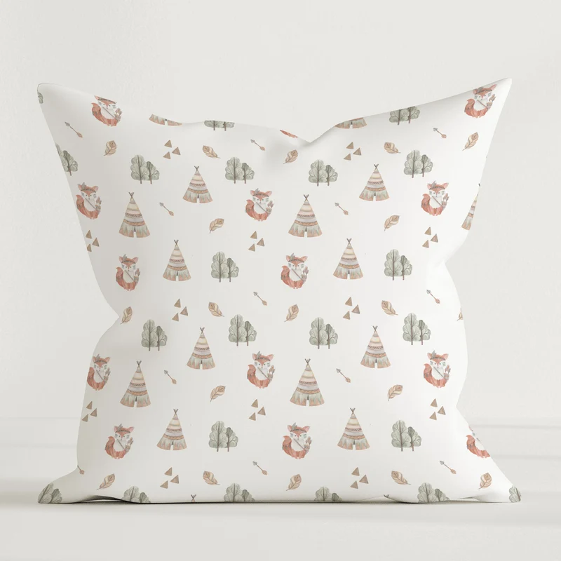 “Boho Fuchs” Premium Kinder Dekokissen