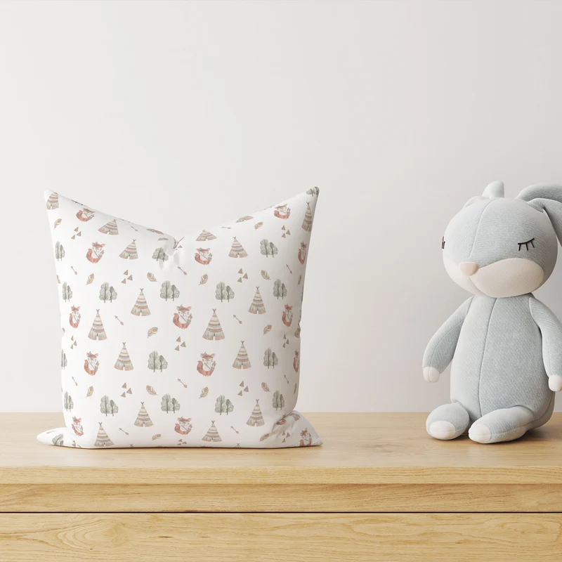“Boho Fuchs” Premium Kinder Dekokissen