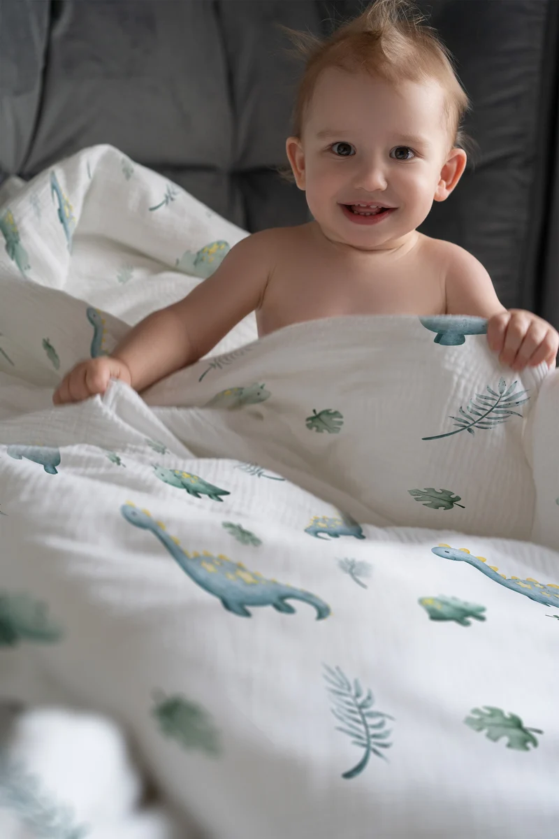 “Kleine Dinosaurier” Premium Kinderbettwäsche