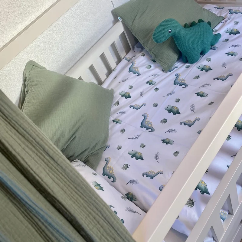 “Kleine Dinosaurier” Premium Kinderbettwäsche