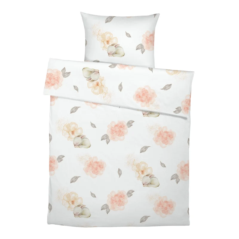 “Blumenhase” Premium Kinderbettwäsche