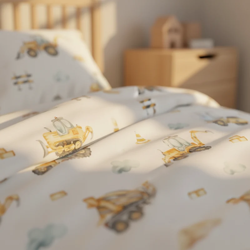 “Baustelle” Premium Kinderbettwäsche