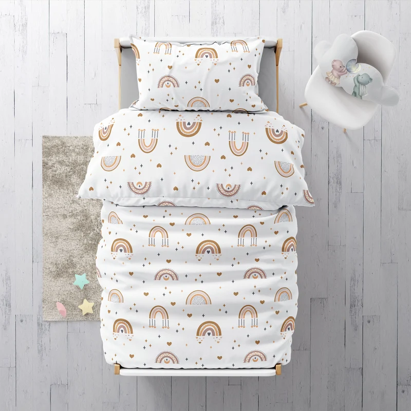 “Boho Rainbow" Premium Kinderbettwäsche