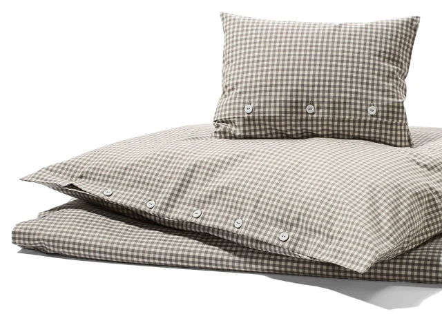 Bettwäsche Vichy 5mm Hamburger Himmelgrau