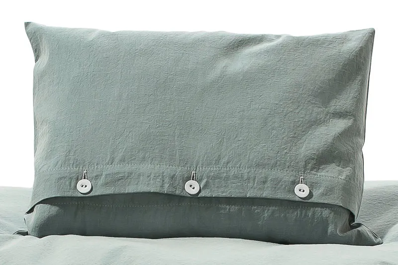 Bettwäsche Stonewashed Denim Jade