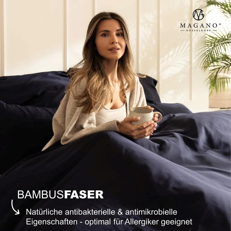 Luxus Wendebettwäsche | Streifendesign | Bambus & Baumwolle