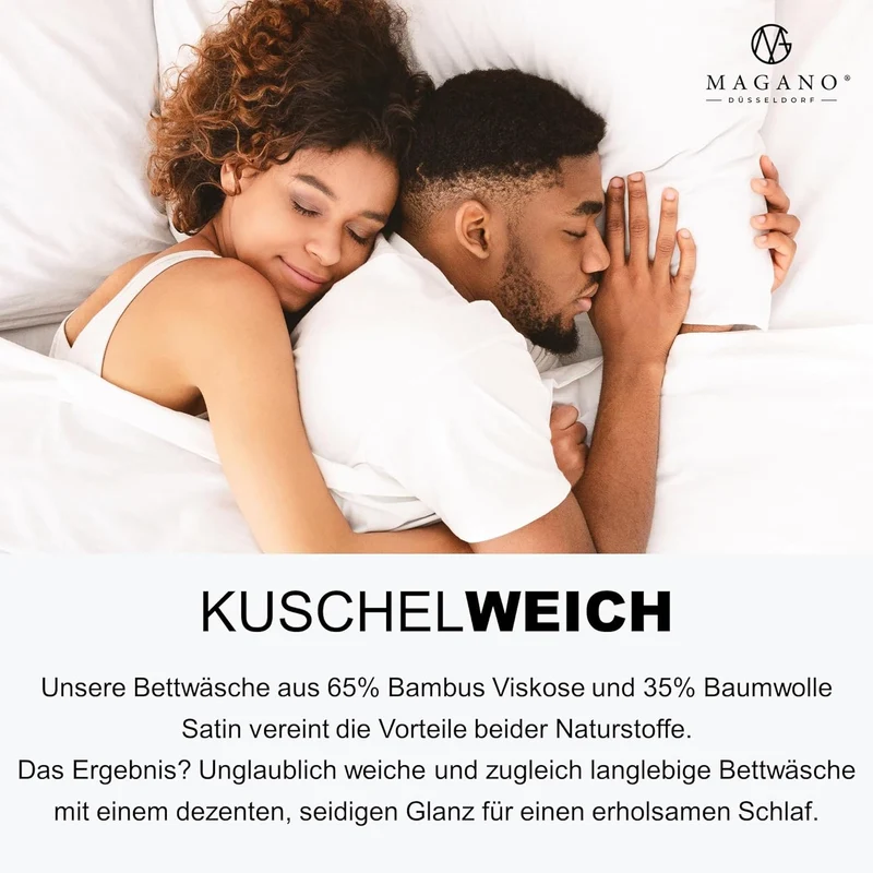 Luxus Wendebettwäsche | Streifendesign | Bambus & Baumwolle