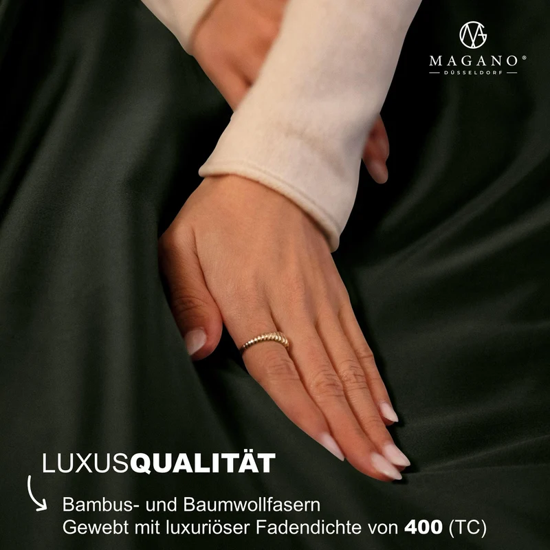 Luxus Wendebettwäsche | Streifendesign | Bambus & Baumwolle
