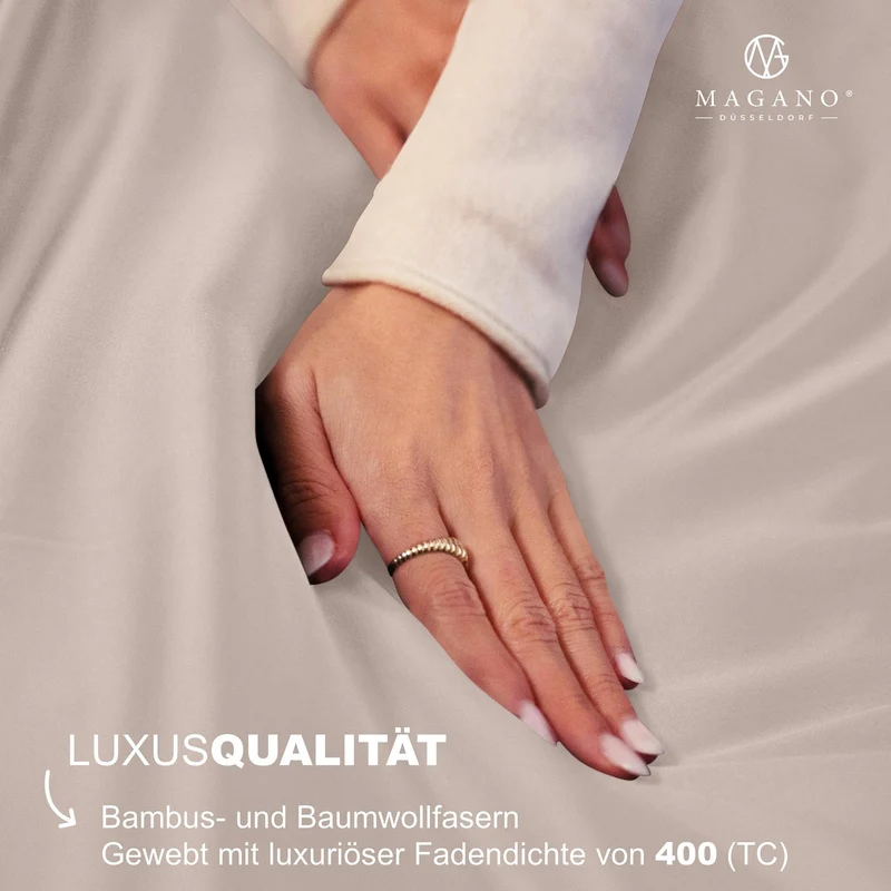 Luxus Wendebettwäsche | Streifendesign | Bambus & Baumwolle