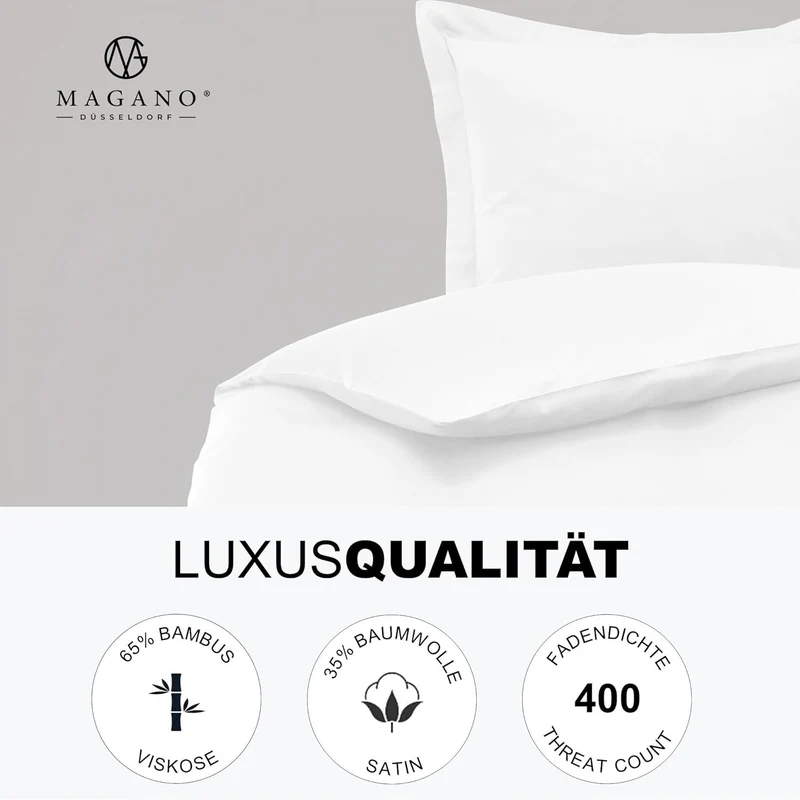 Luxus Wendebettwäsche | Streifendesign | Bambus & Baumwolle