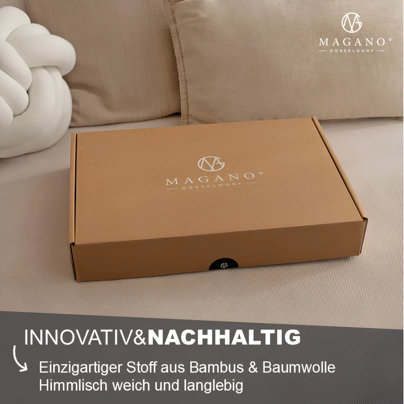 Luxus Wendebettwäsche | Streifendesign | Bambus & Baumwolle