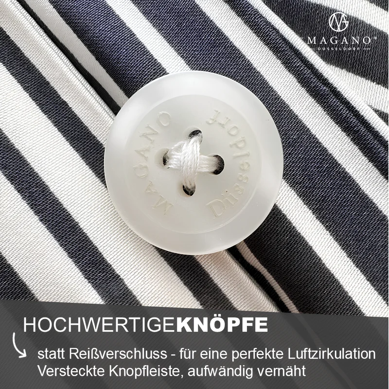 Luxus Wendebettwäsche | Streifendesign | Bambus & Baumwolle