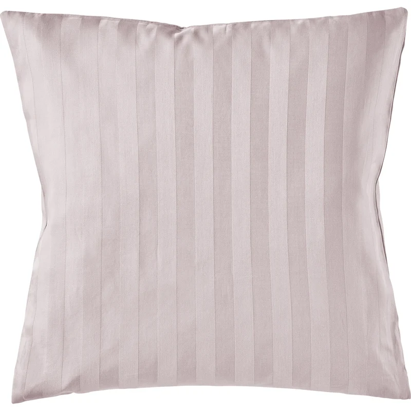 Mako Satin Kissenbezug Damast Streifen - Pure Label - Anthrazit - 40x40cm