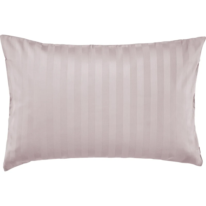 Mako Satin Kissenbezug Damast Streifen - Pure Label - Anthrazit - 40x40cm