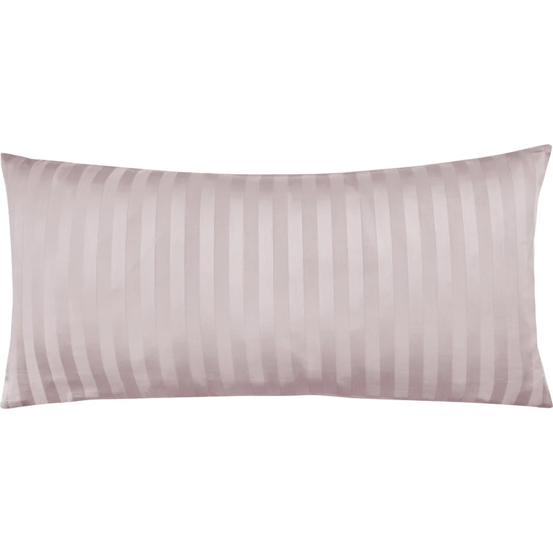 Mako Satin Kissenbezug Damast Streifen - Pure Label - Anthrazit - 40x40cm