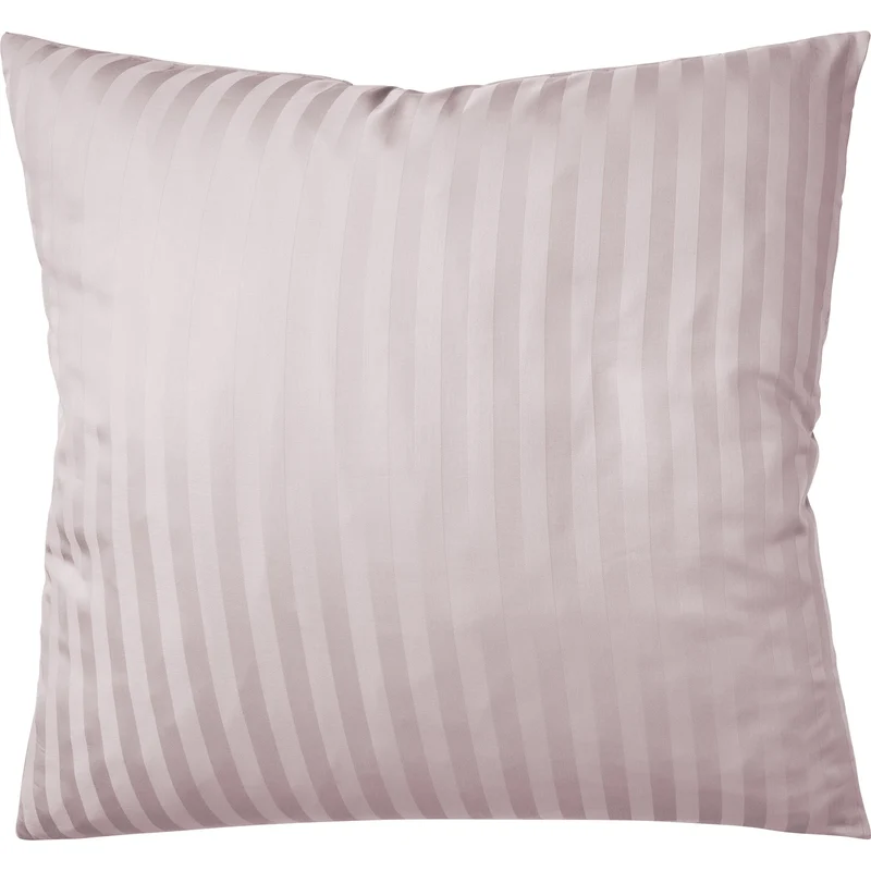 Mako Satin Kissenbezug Damast Streifen - Pure Label - Anthrazit - 40x40cm