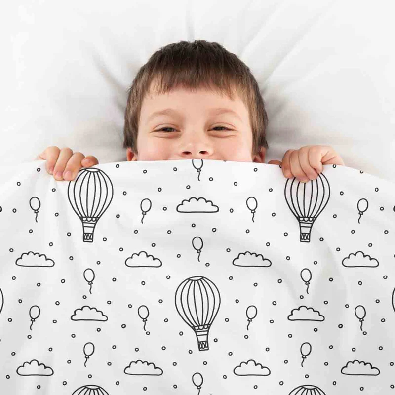 Therapiedecken Bettwäschen Set Heißluftballons