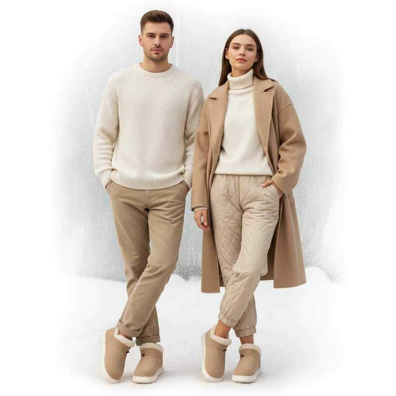 Bebealy Winter-Herrenhausschuhe – Gemütliche und stylische Hausschuhe für drinnen und draußen