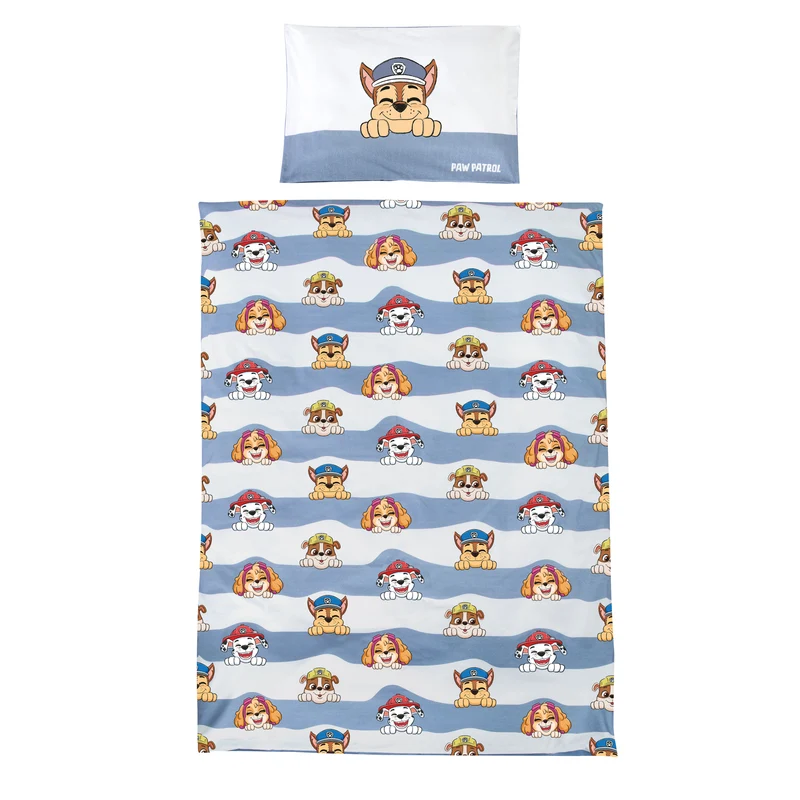 Kinderbettwäsche Paw Patrol - Weiß / Blau