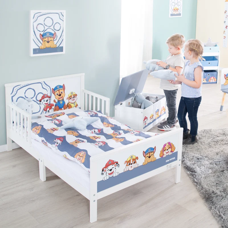 Kinderbettwäsche Paw Patrol - Weiß / Blau
