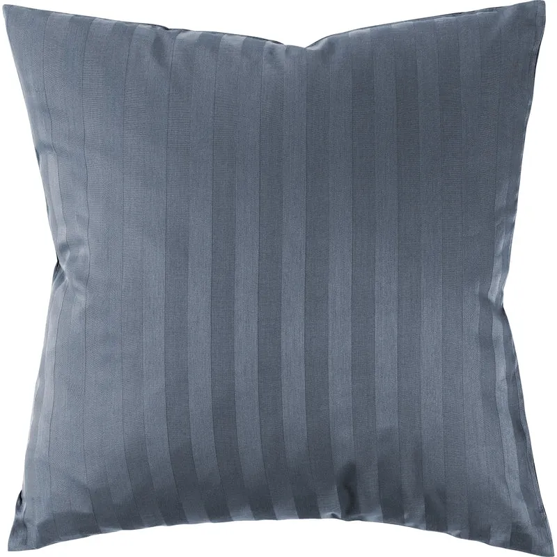 Mako Satin Kissenbezug Damast Streifen - Pure Label - Anthrazit - 40x40cm