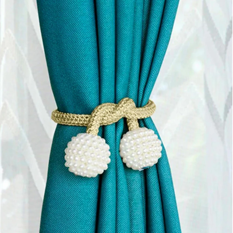 SET (2 St.) Raffhalter mit Magnet für Gardinen