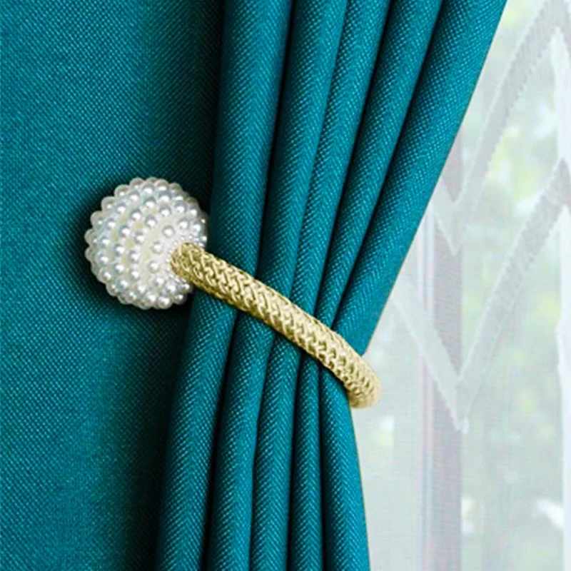 SET (2 St.) Raffhalter mit Magnet für Gardinen