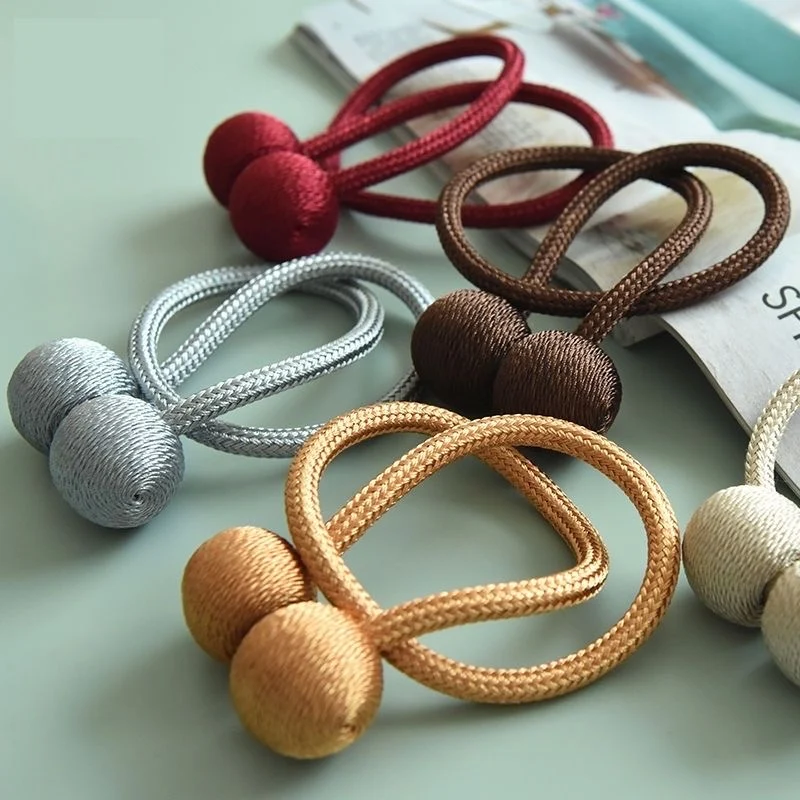 SET (2 St.) Raffhalter mit Magnet für Gardinen