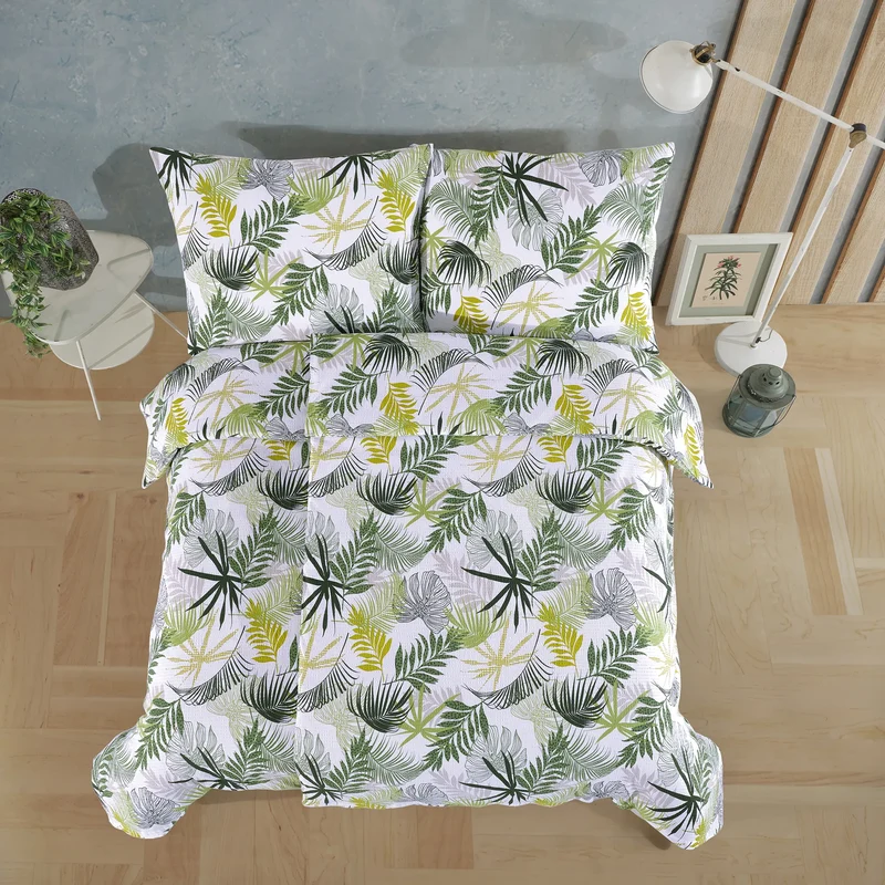 100% Baumwolle Seersucker Bettwäsche - Tropical
