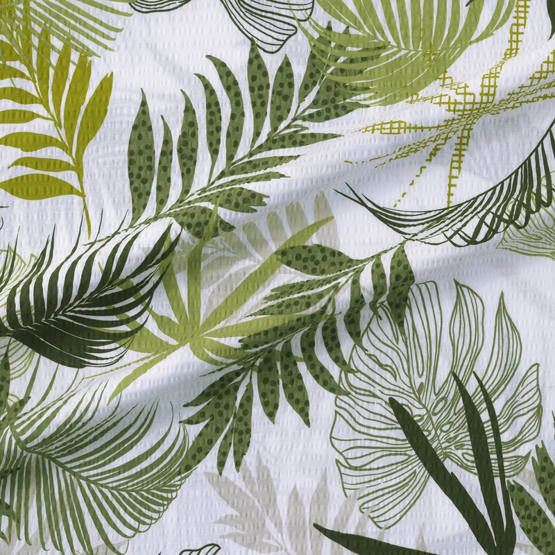 100% Baumwolle Seersucker Bettwäsche - Tropical