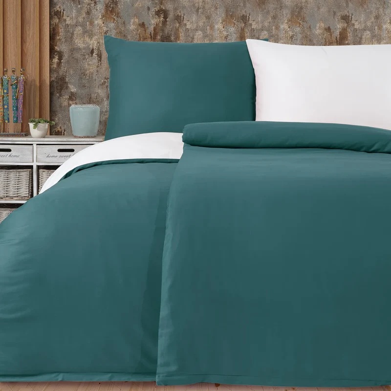 100% Baumwolle A-B Satin Bettwäsche - Ocean