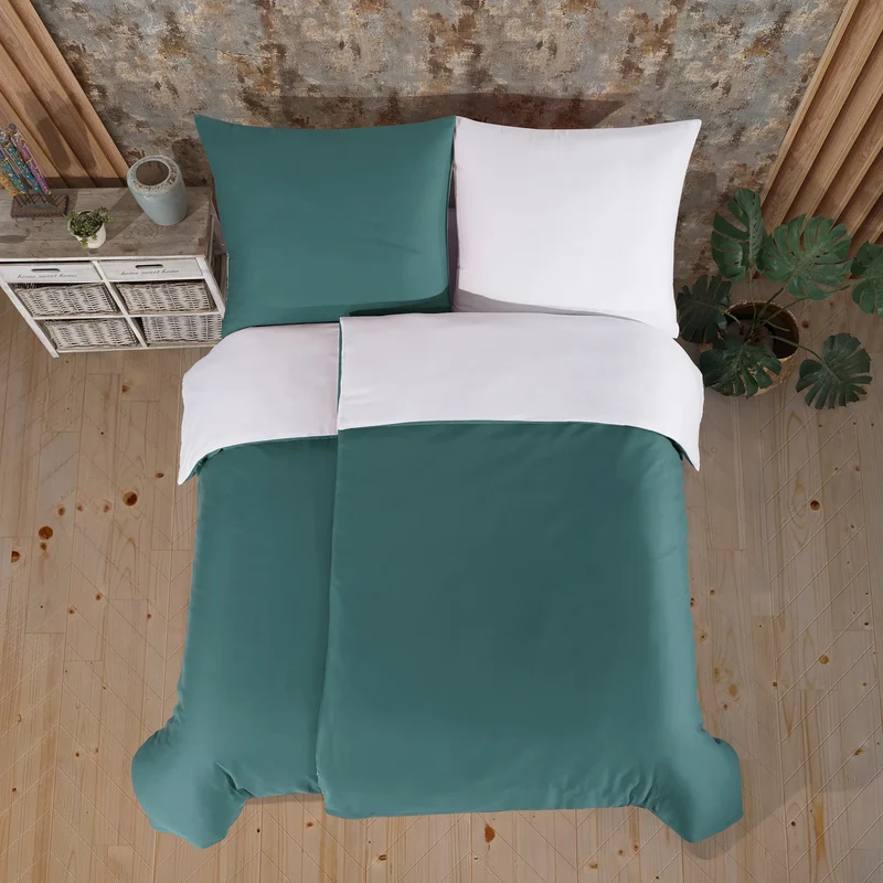 100% Baumwolle A-B Satin Bettwäsche - Ocean
