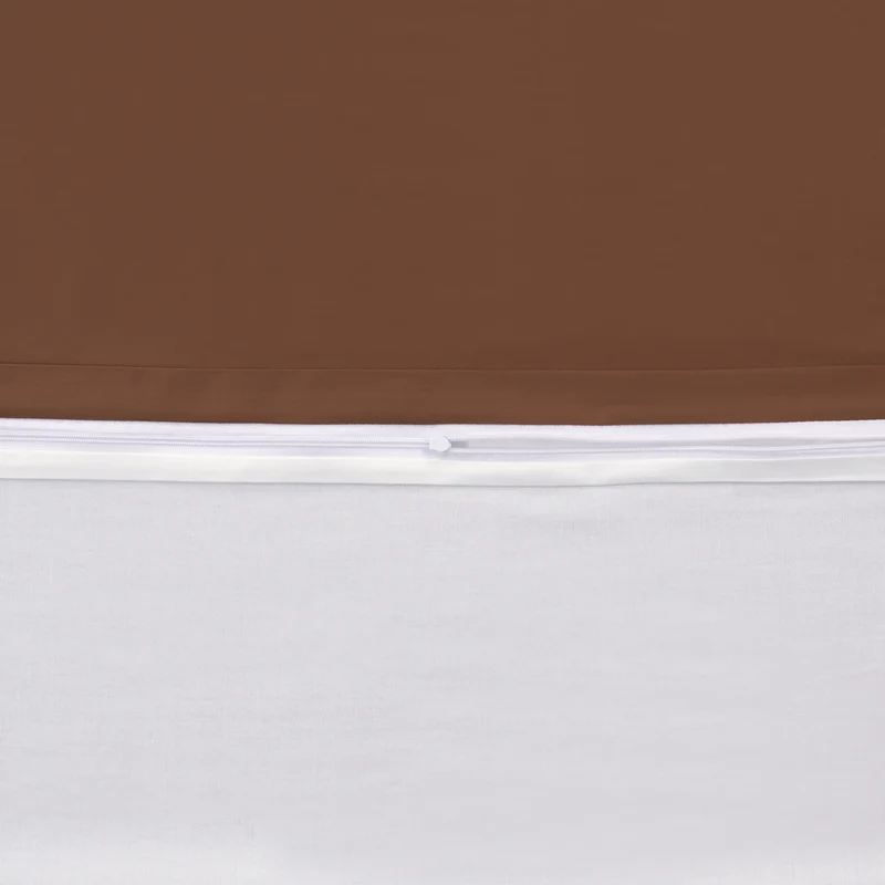 100% Baumwolle A-B Satin Bettwäsche - Russet