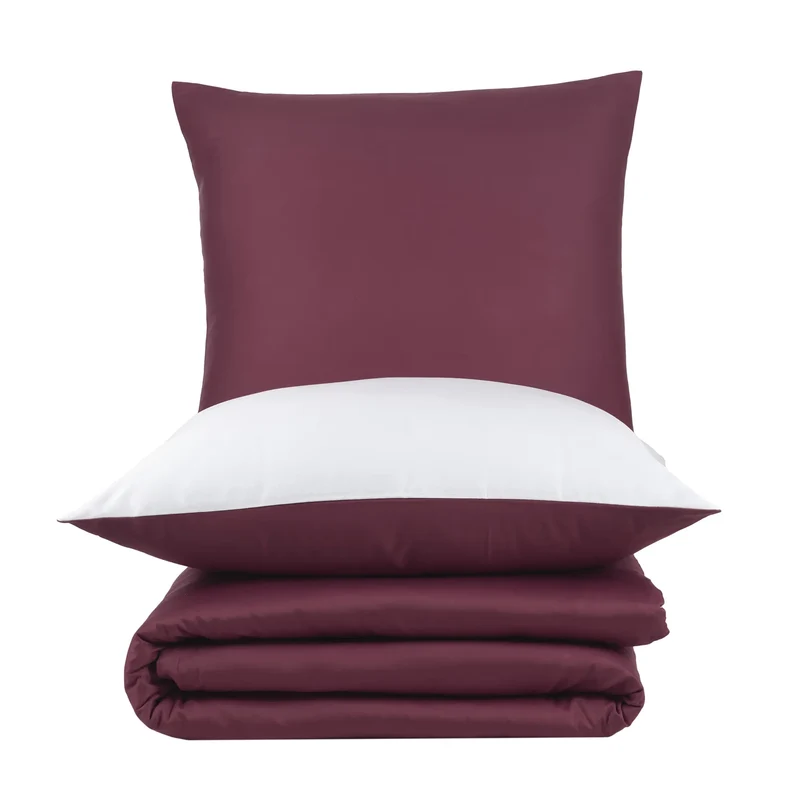 100% Baumwolle A-B Satin Bettwäsche - Sandy
