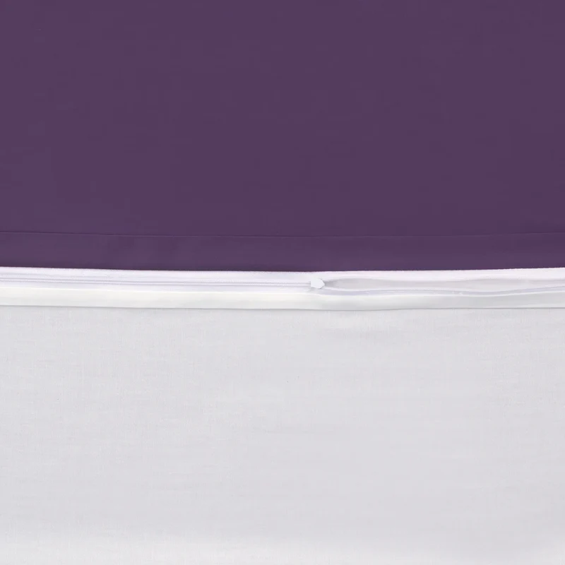 100% Baumwolle A-B Satin Bettwäsche - Violett