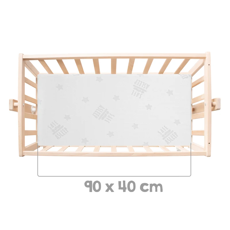 Komplettwiegenset Adam und Eule - Wiege inkl. Zubehör - in Natur