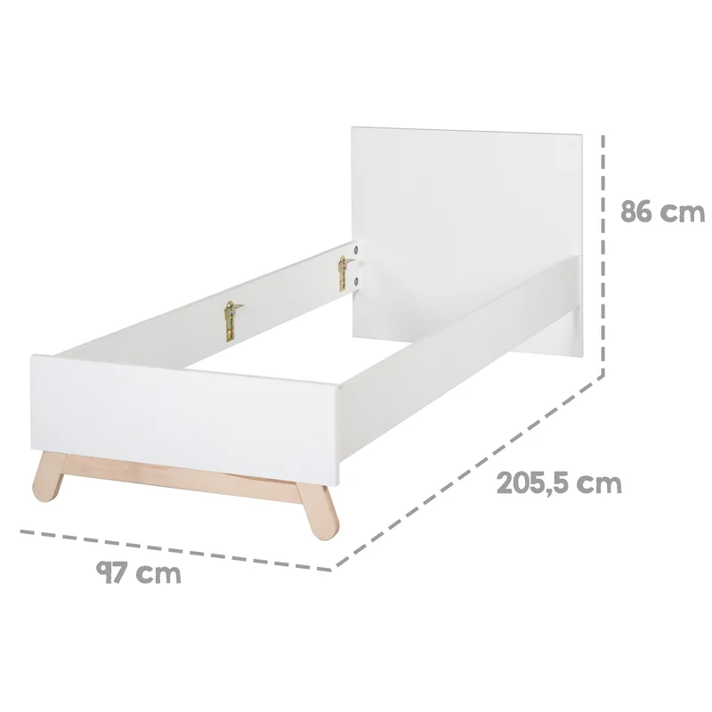Jugendbett Clara - in Weiß