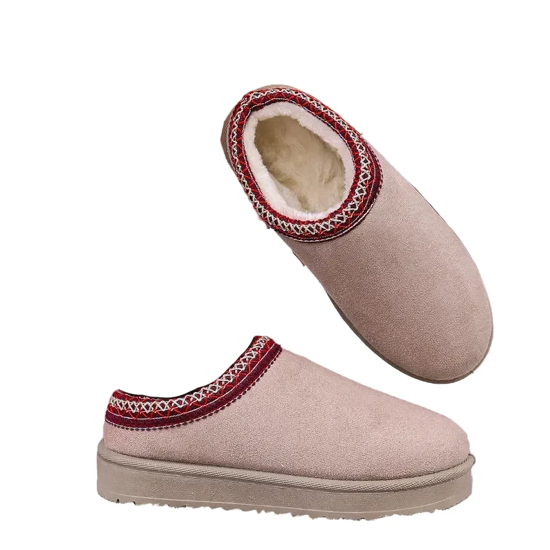 Gemütliche und schicke gewebte Schneestiefel für Damen für winterlichen Komfort