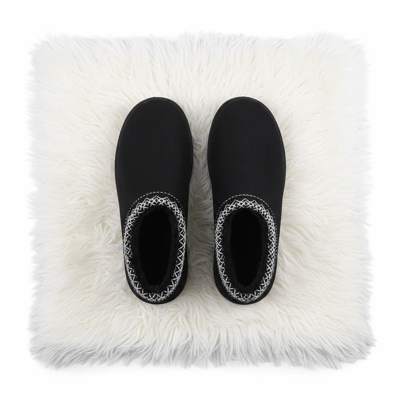 Gemütliche und schicke gewebte Schneestiefel für Damen für winterlichen Komfort
