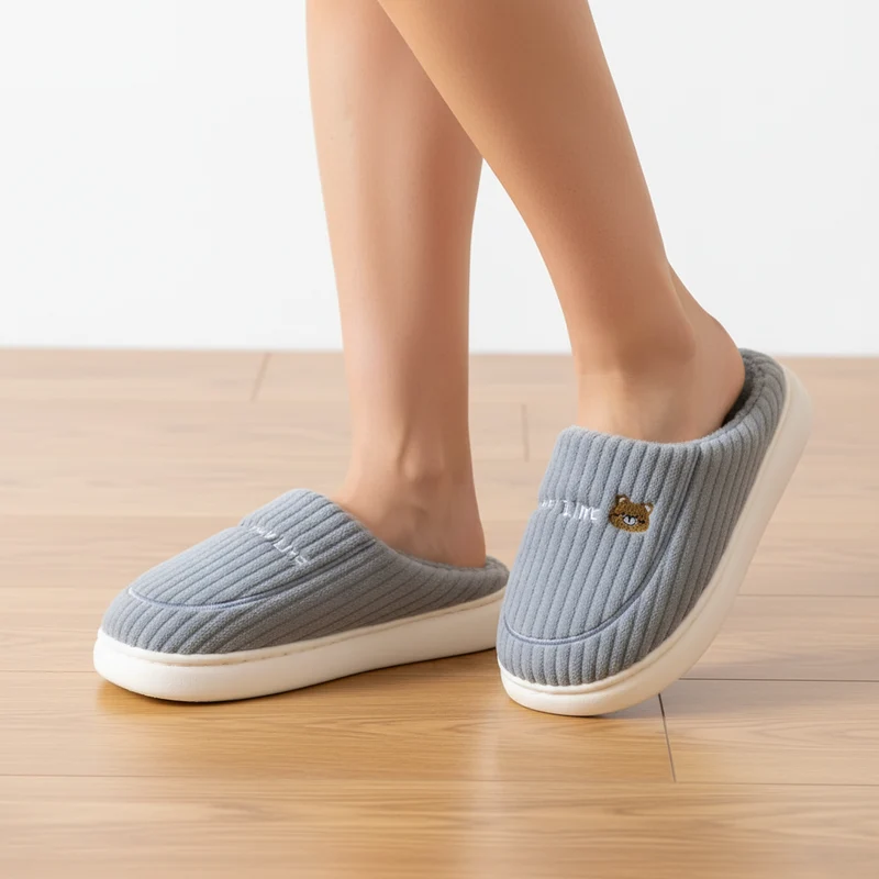 Warme Baumwollpantoffeln für Damen – Gemütlicher Komfort für drinnen in diesem Winter