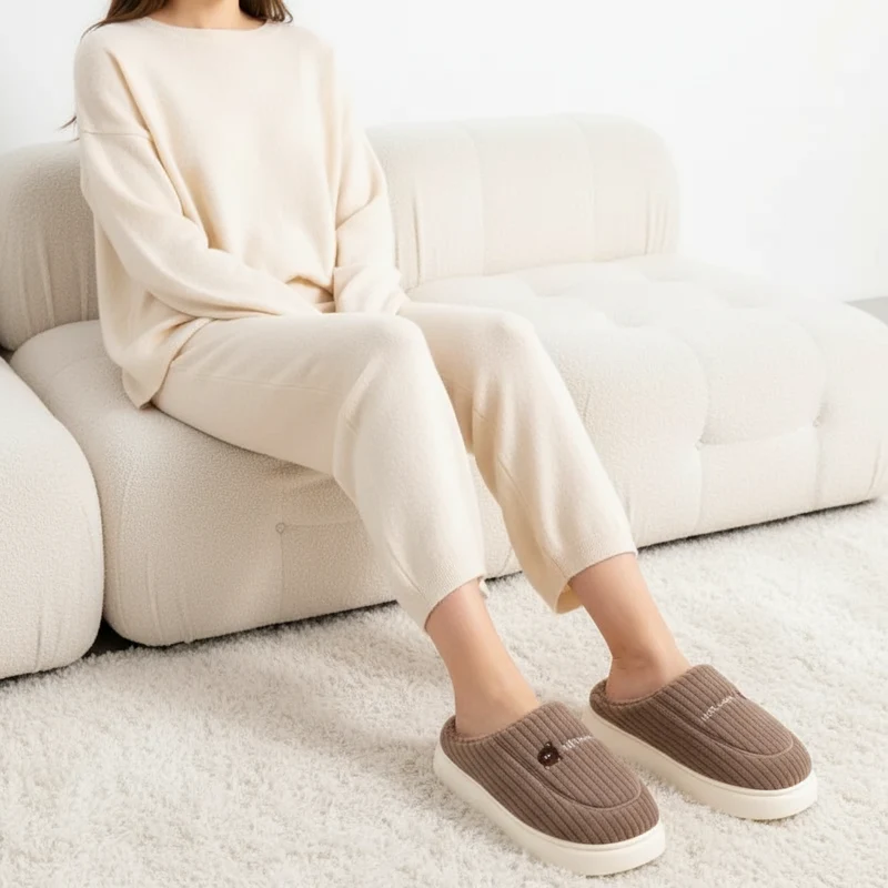 Warme Baumwollpantoffeln für Damen – Gemütlicher Komfort für drinnen in diesem Winter