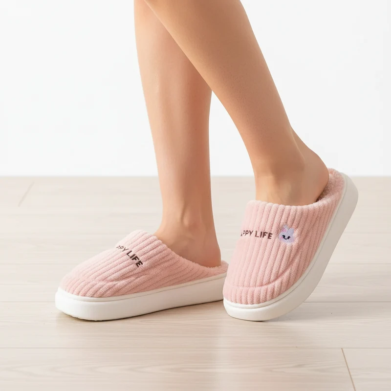 Warme Baumwollpantoffeln für Damen – Gemütlicher Komfort für drinnen in diesem Winter