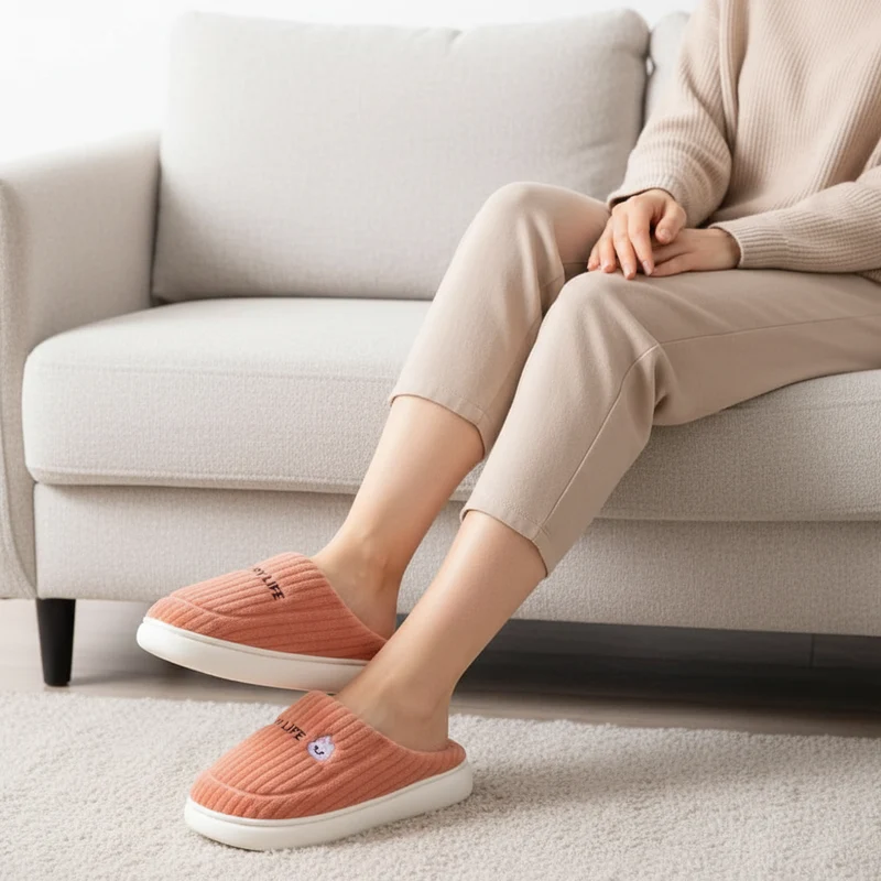 Warme Baumwollpantoffeln für Damen – Gemütlicher Komfort für drinnen in diesem Winter