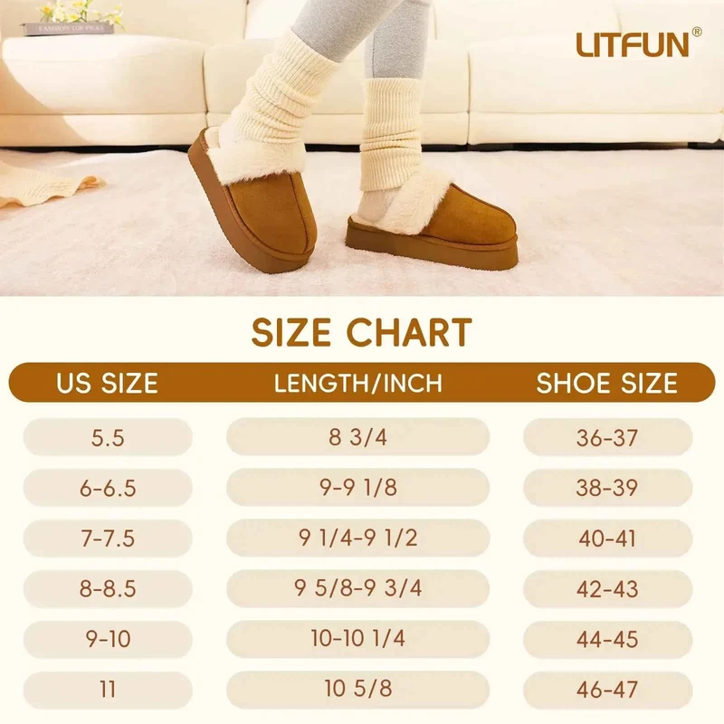 Kuschelige, flauschige Plateau-Slipper für Damen – Ultimativer Komfort und Stil für den Winter