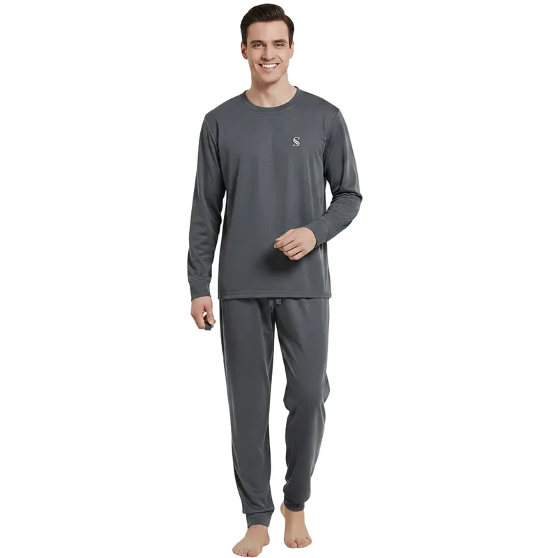 Herren-Loungewear-Set in Dunkelgrau – Ultimativer Komfort zum Entspannen